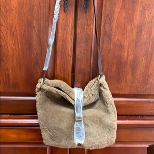 Ugg shearling and leather purse